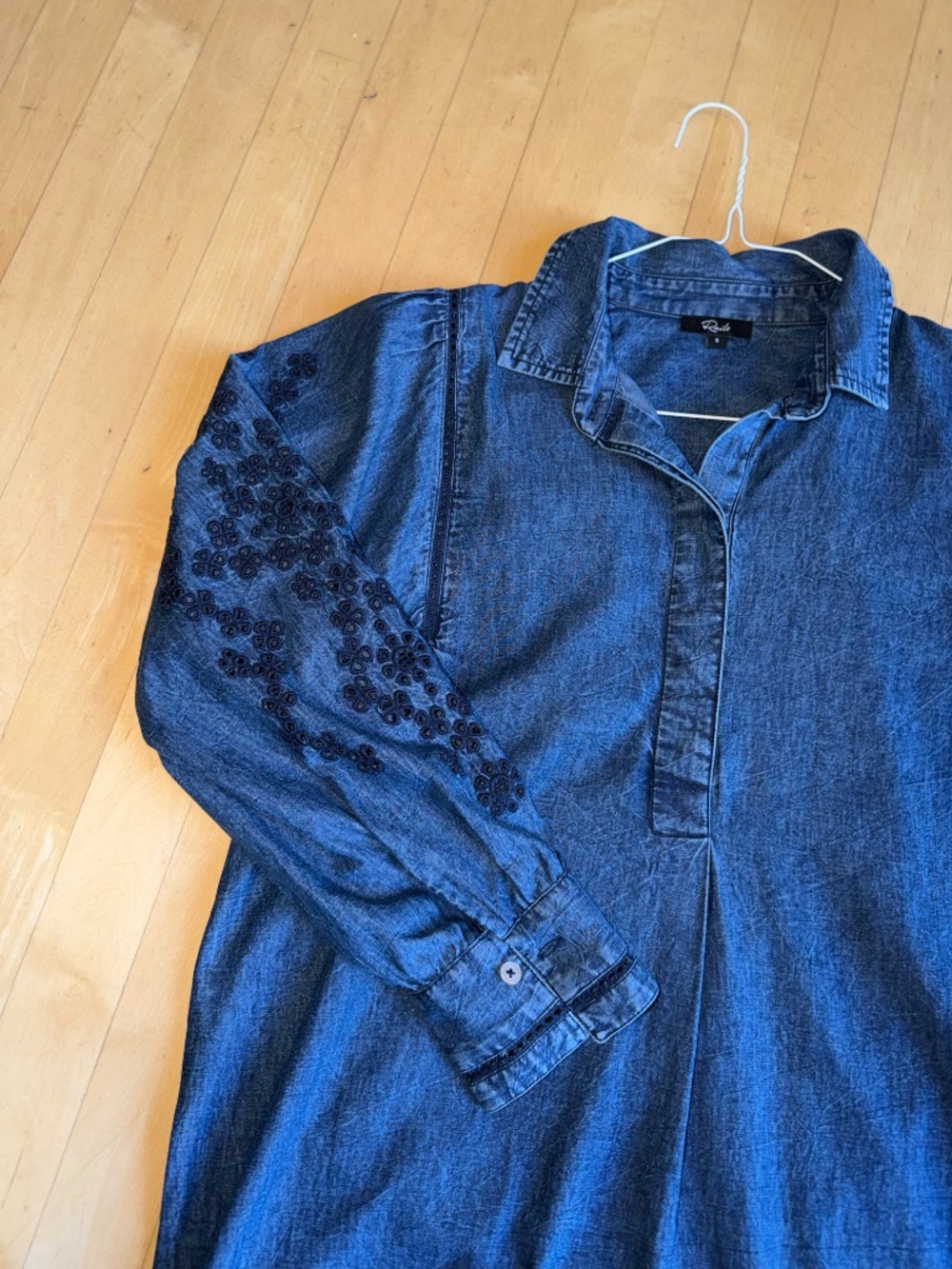 Rails Fernanda vintage wash denim dress, S, CB2734 - Picture 7 of 8